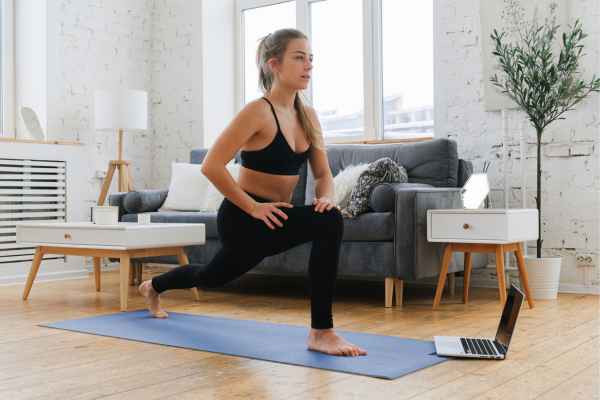 Woman exercising confidently after femiwand treatment Loughborough